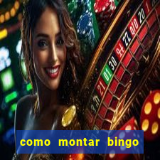 como montar bingo brinquedos toia