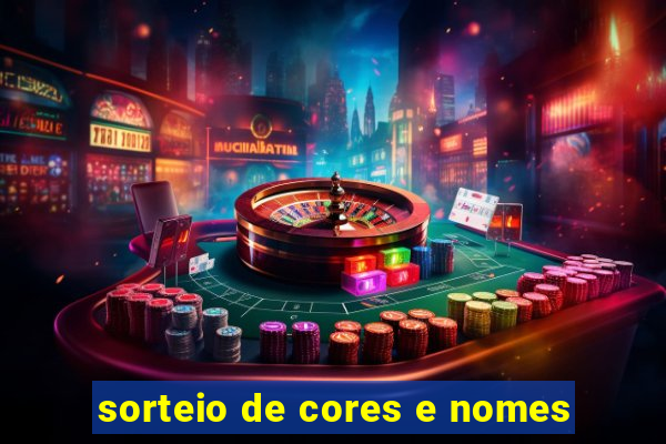 sorteio de cores e nomes