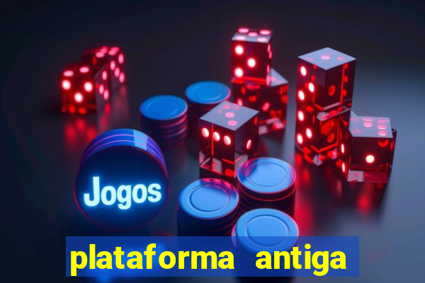 plataforma antiga de jogos