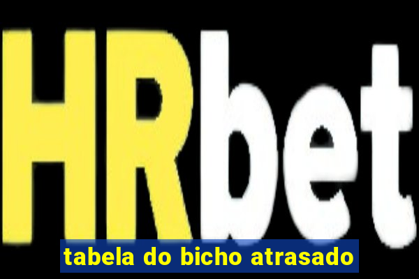 tabela do bicho atrasado