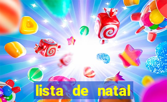 lista de natal para imprimir