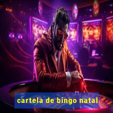 cartela de bingo natal