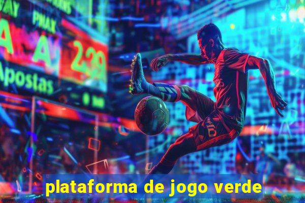 plataforma de jogo verde