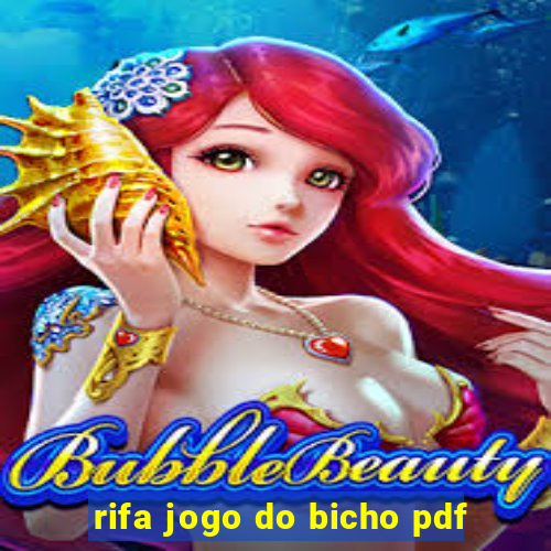 rifa jogo do bicho pdf